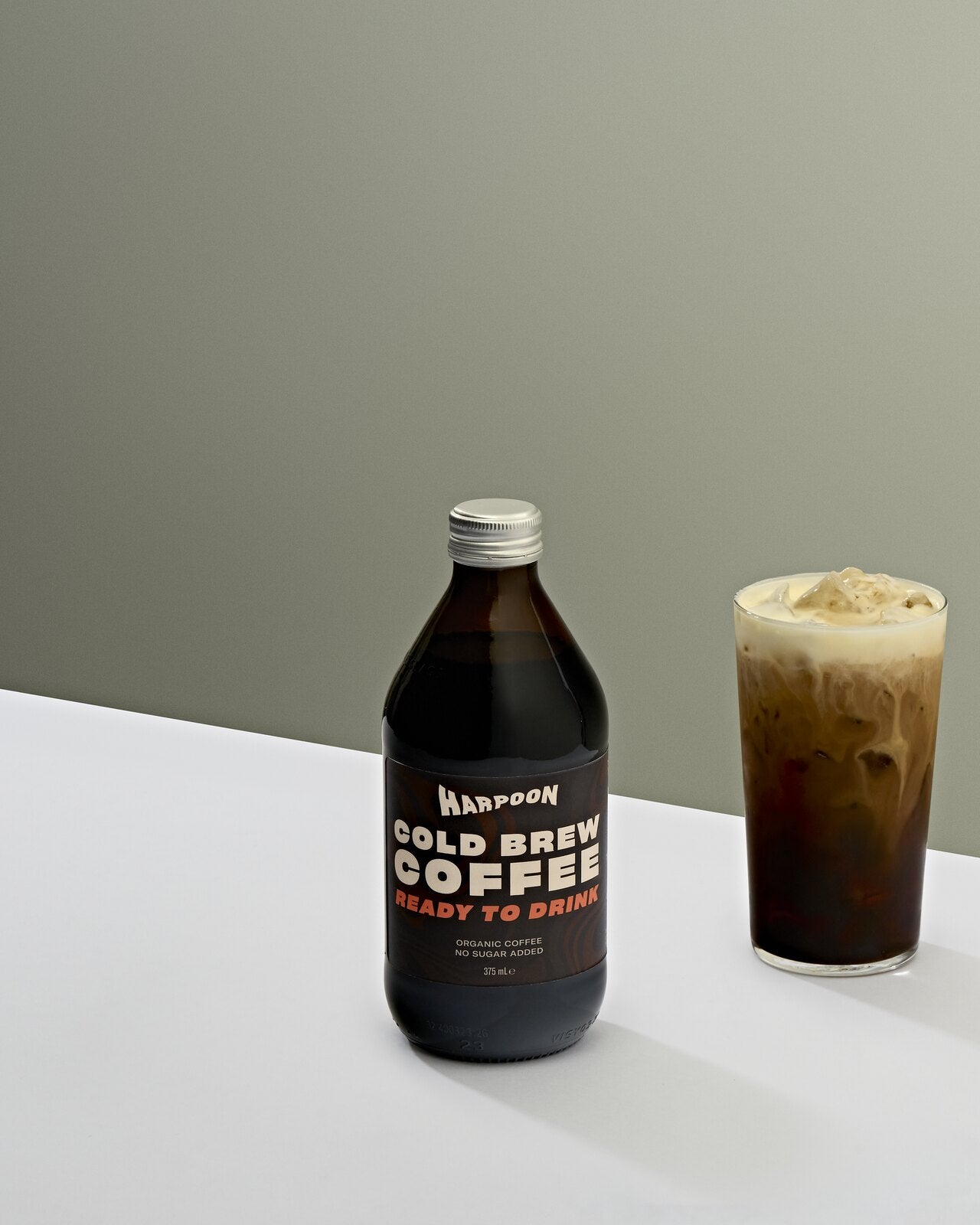 Harpoon cold brew iced latte