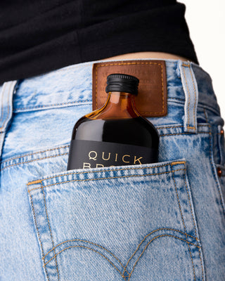Quick Brown Fox Coffee Liqueur 200ml in back pocket